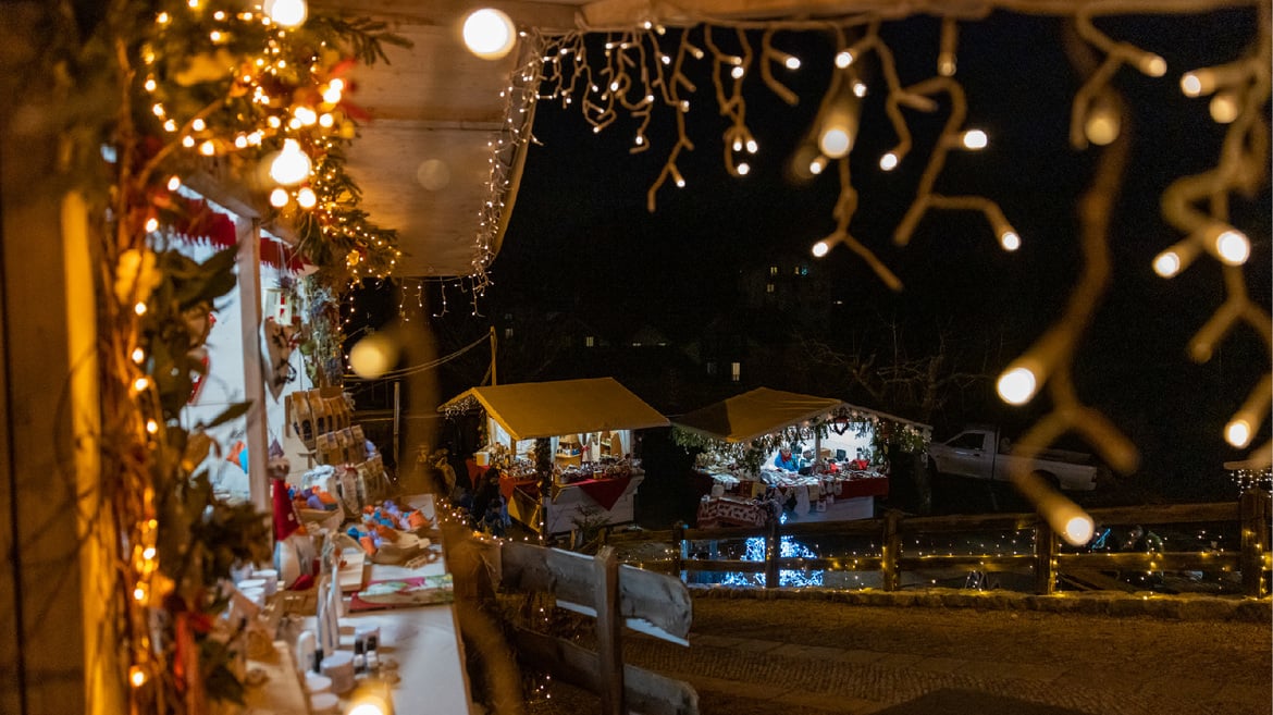 Exhibitors at the Lavarone Christmas Markets