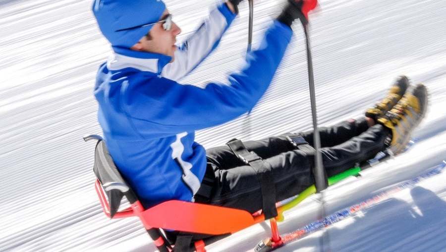 Sitting Nordic Skiing